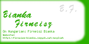 bianka firneisz business card